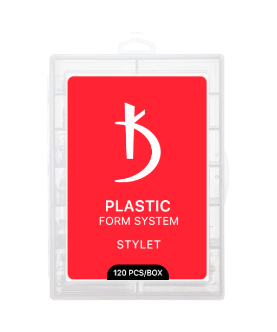 Reusable plastic forms for nail extension Stylet, 120 pcs./set